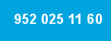 952 025 11 60 952 025 11 60